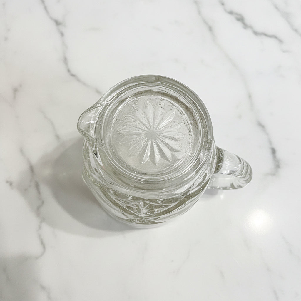 1960s Anchor Hocking Star of David Pitcher | EAPC Prescut Glass