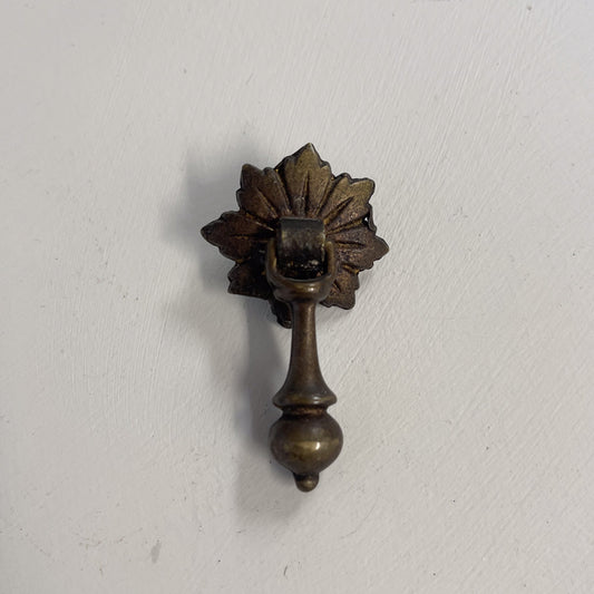 Brass Rosette and Pendent Pull by Keeler Brass Co