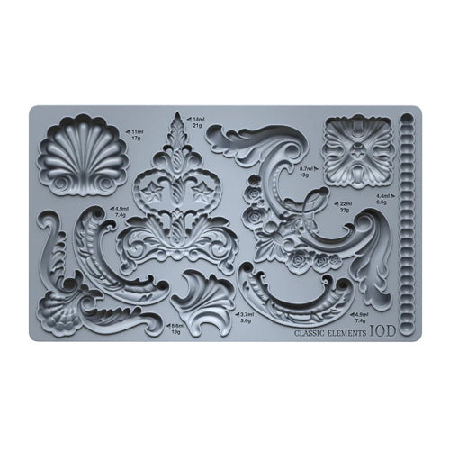 IOD CLASSIC ELEMENTS Decor Mould by Iron Orchid Designs