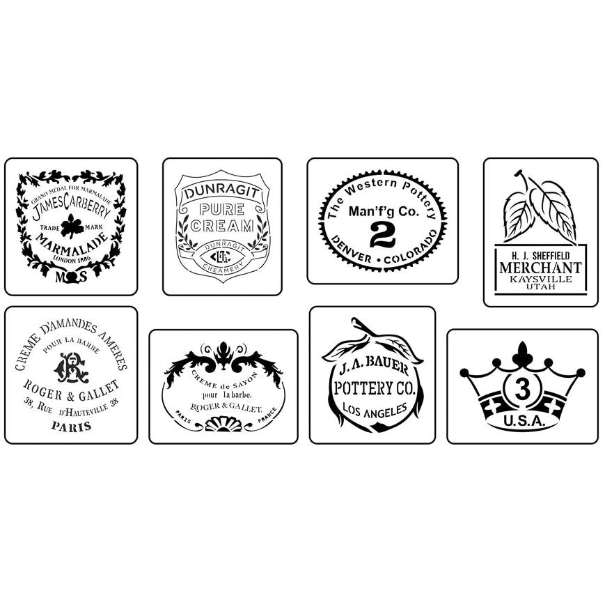 Crock Minis Stencil Pack - JRV