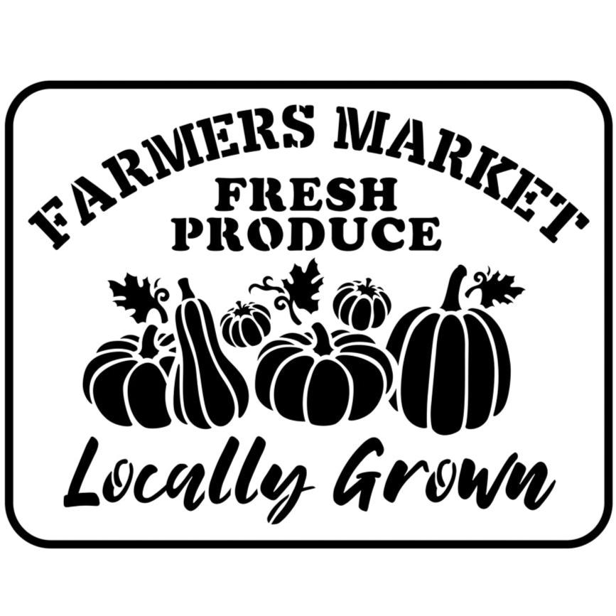Farmer's Market Stencil by Jami Ray Vintage