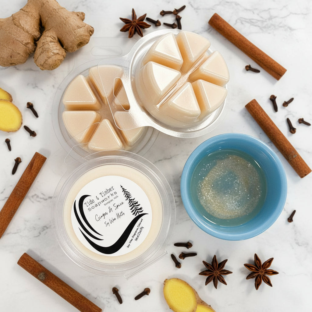 Ginger & Spice Soy Wax Melts by Tide & Timber Soapworks