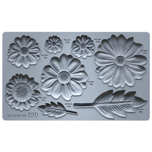 IOD HE LOVES ME Decor Mould by Iron Orchid Designs