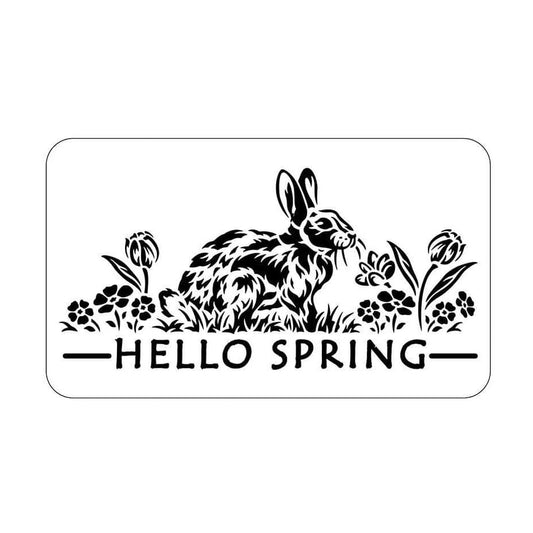 Hello Spring Stencil by Jami Ray Vintage