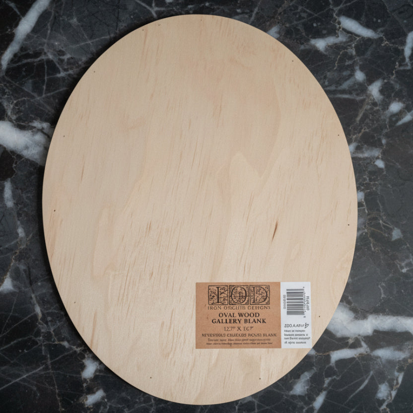 IOD Large Oval Wood Blank - Iron Orchid Designs | Double Sided