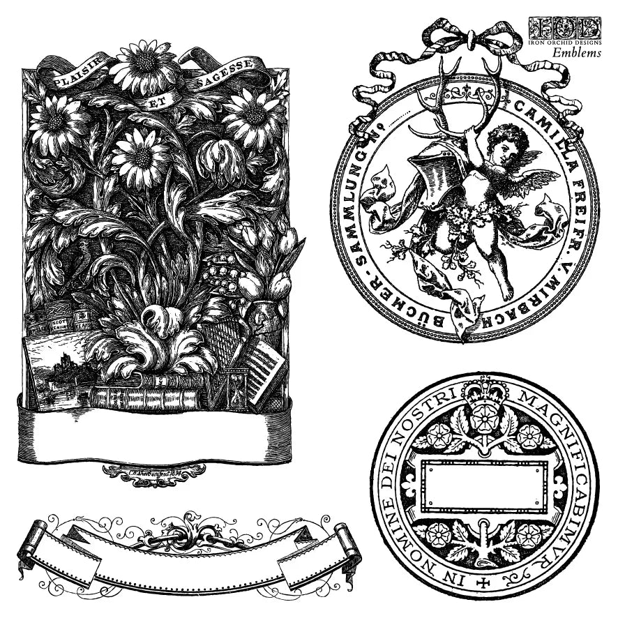 IOD Emblems Decor Stamp - Iron Orchid Designs