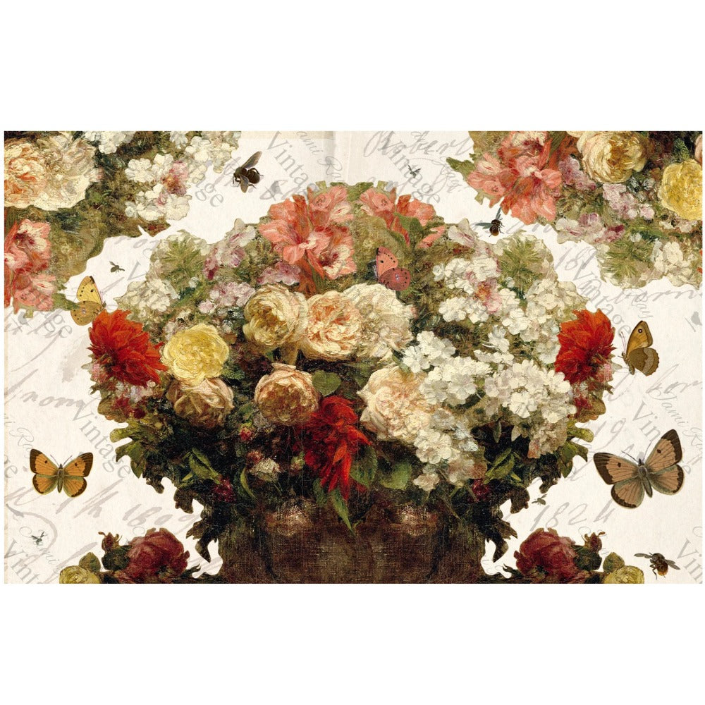 JRV Medium Rice Paper - Bouquet of Flowers