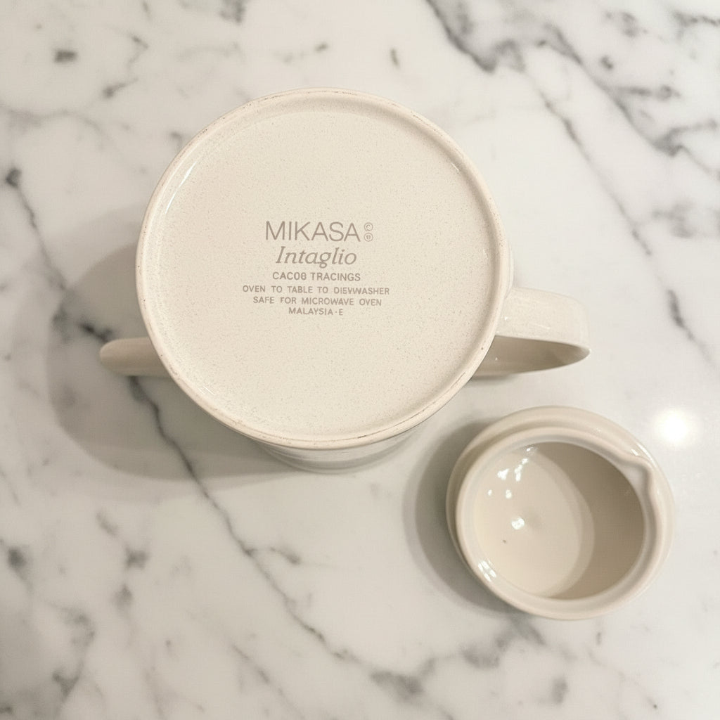 Vintage Mikasa Intaglio Cac06 Tracings Coffee Pot