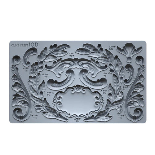 IOD OLIVE CREST Decor Mould by Iron Orchid Designs