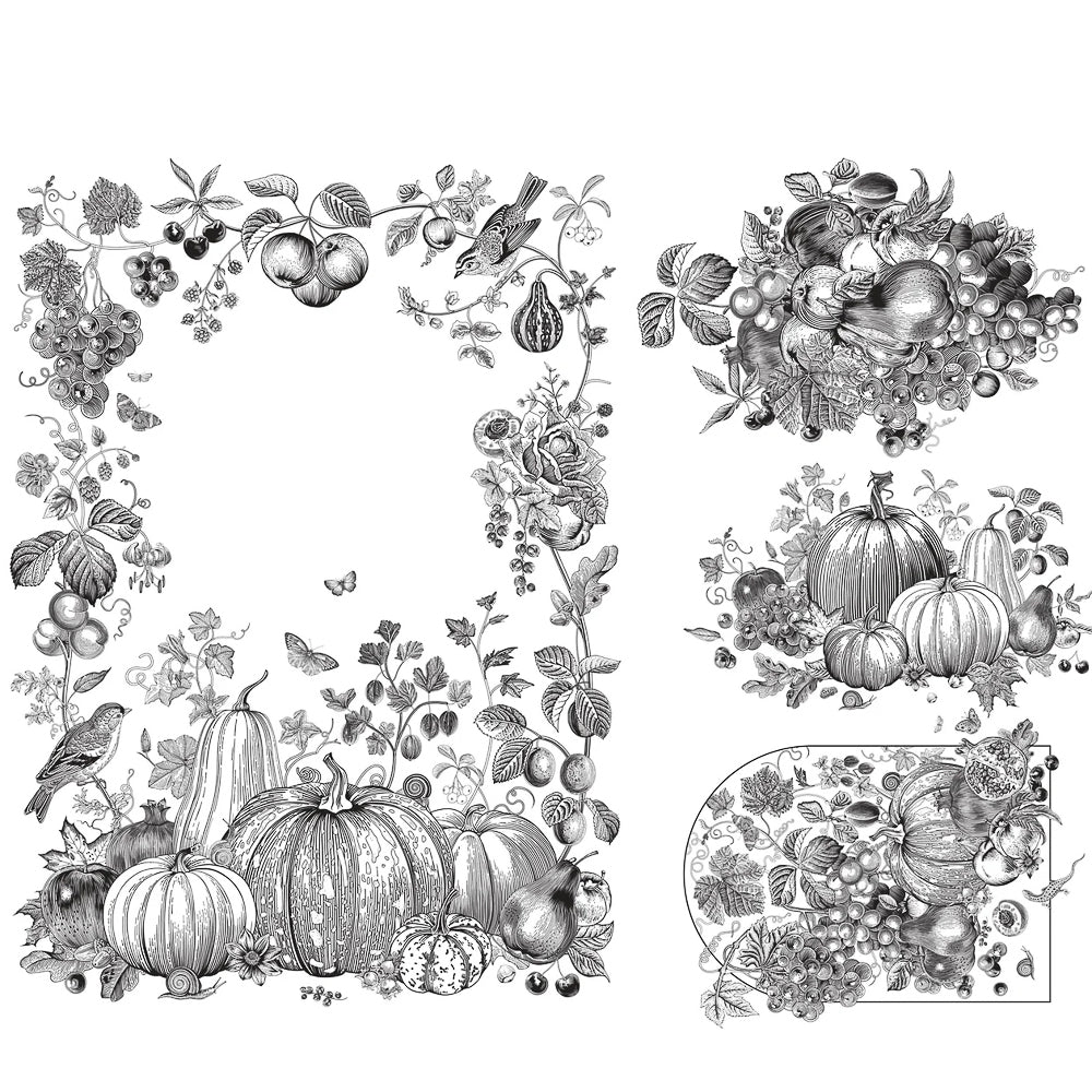 Paintable Fall Decoupage Paper - Roycycled Treasures