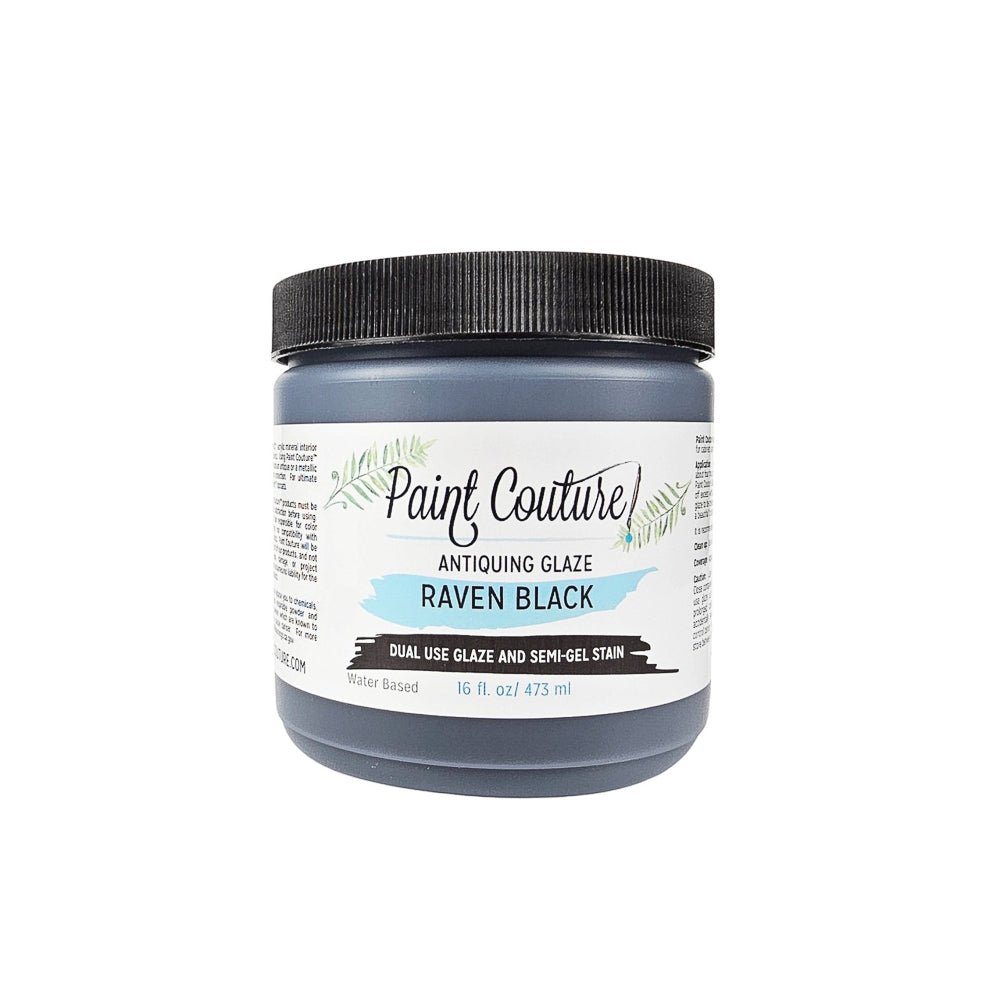 Raven Black Antiquing Glaze - Paint Couture