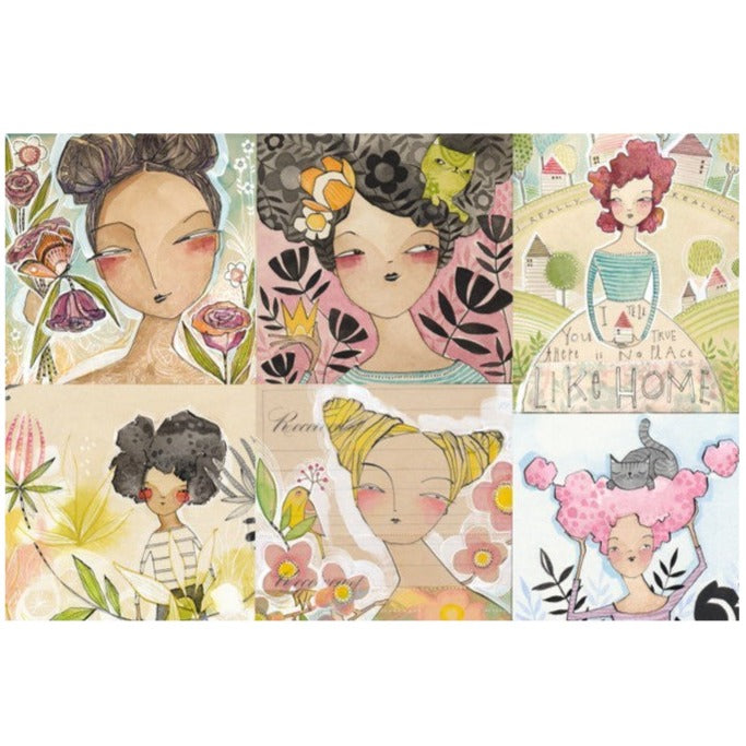 Roycycled Decoupage Paper - Cori’s Girls