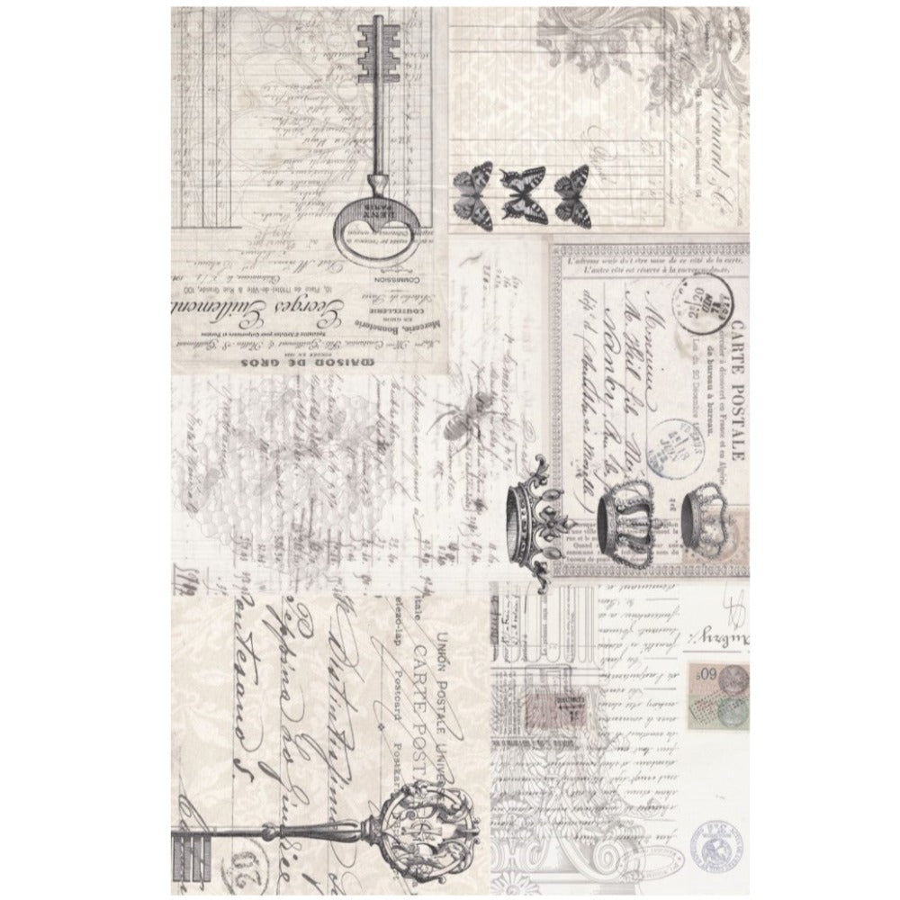 Roycycled Decoupage Paper - Ephemera Collage