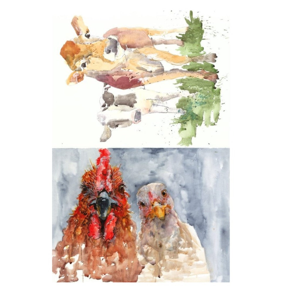 Roycycled Decoupage Paper - Farm Animals