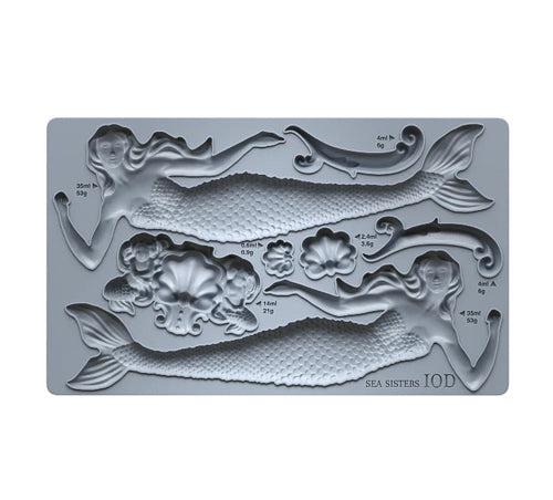 IOD SEA SISTERS Decor Mould by Iron Orchid Designs