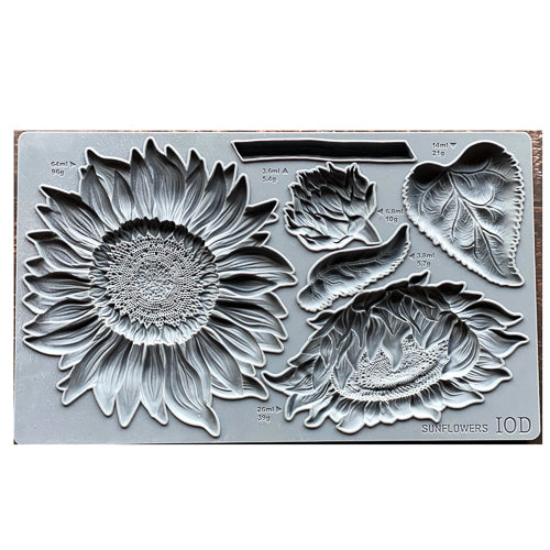 IOD SUNFLOWERS Decor Mould by Iron Orchid Designs