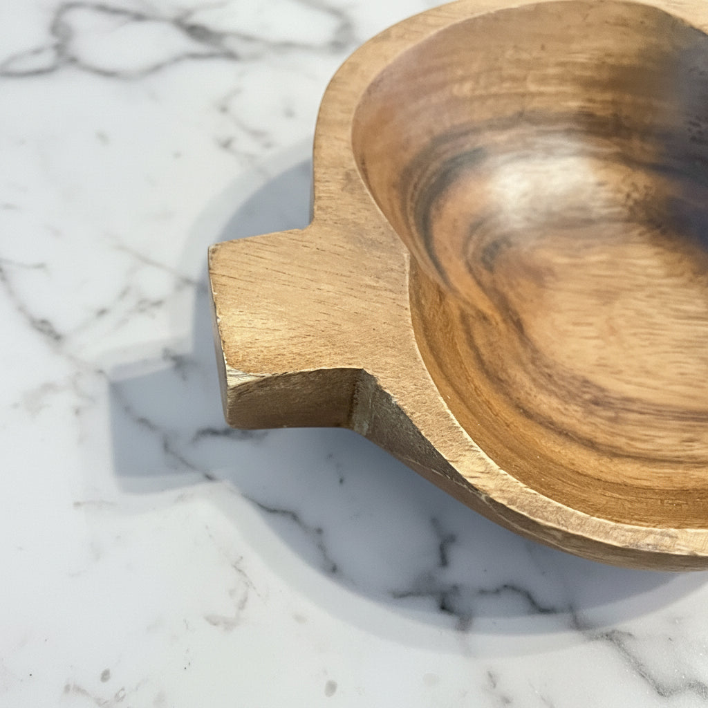 Mountain Woods Acacia Wood Tamarind Snack Serving Tray