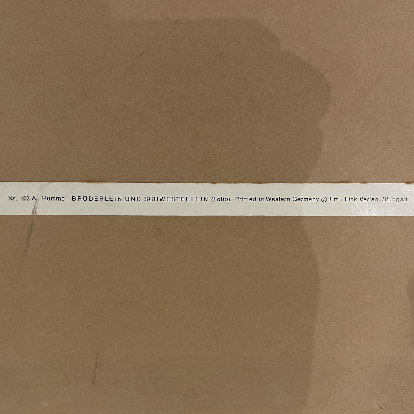 Vintage Hummel Framed Print - Emil Fink Verlag