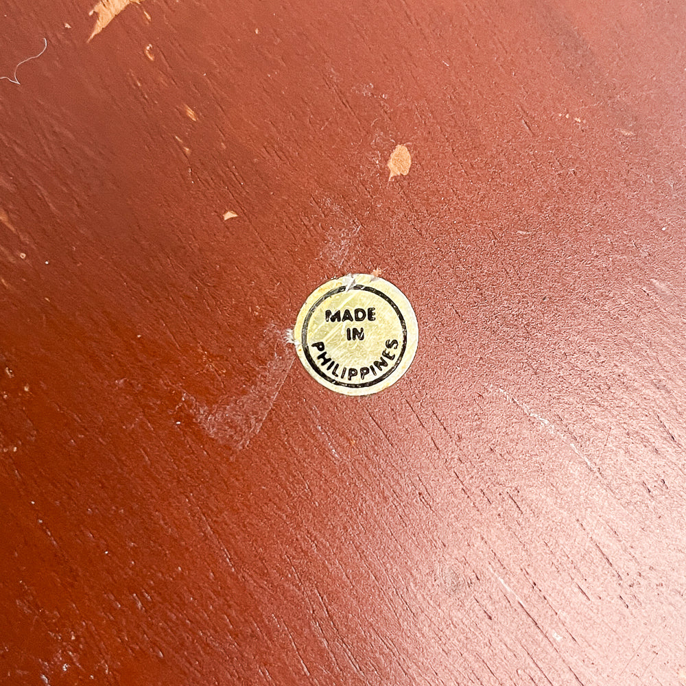 Vintage 1970s Pineapple Wood Chip & Dip Bowl