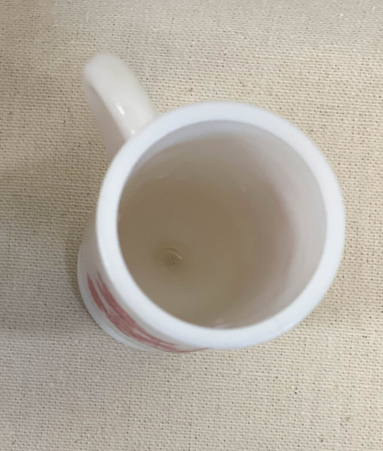 1960s Demitasse Milk Glass Mug Blue Toile Pattern by Avon-Avon-Milk Glass-Stockton Farm