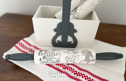 Decorative Antiquities Printed Wood Rolling Pin-Stockton Farm-Decorative Rolling Pin-Stockton Farm