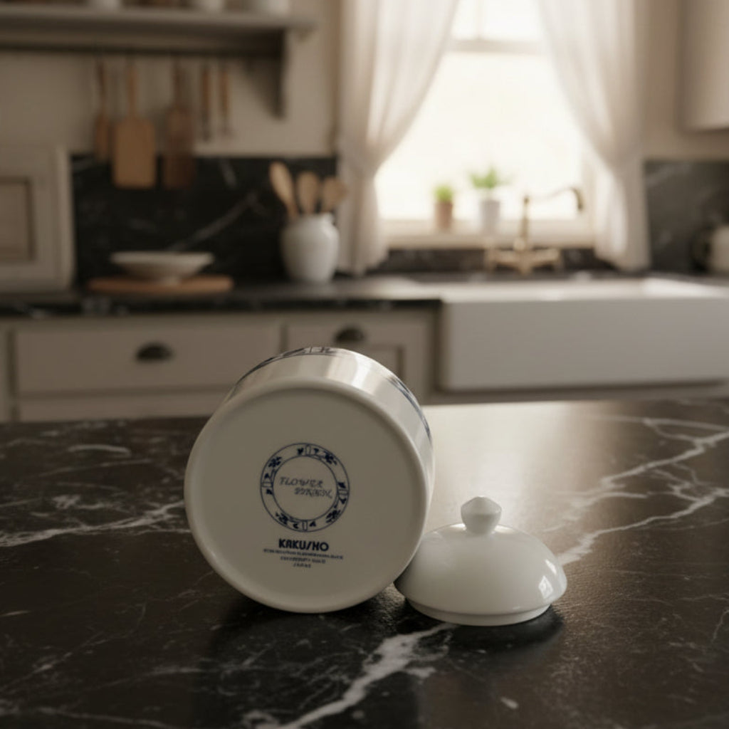 Flower Pinion Sugar Bowl by Kakusho-Kakusho-Sugar Bowl-Stockton Farm