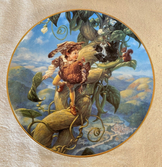 Jack and the Beanstalk Collector Plate by Knowles 1992-Knowles Scott Gustafson-Collector Plate-Stockton Farm