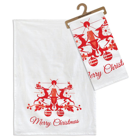 Merry Christmas Tea Towel by CTW Home Collection-CTW Home Collection-Tea Towel-Stockton Farm
