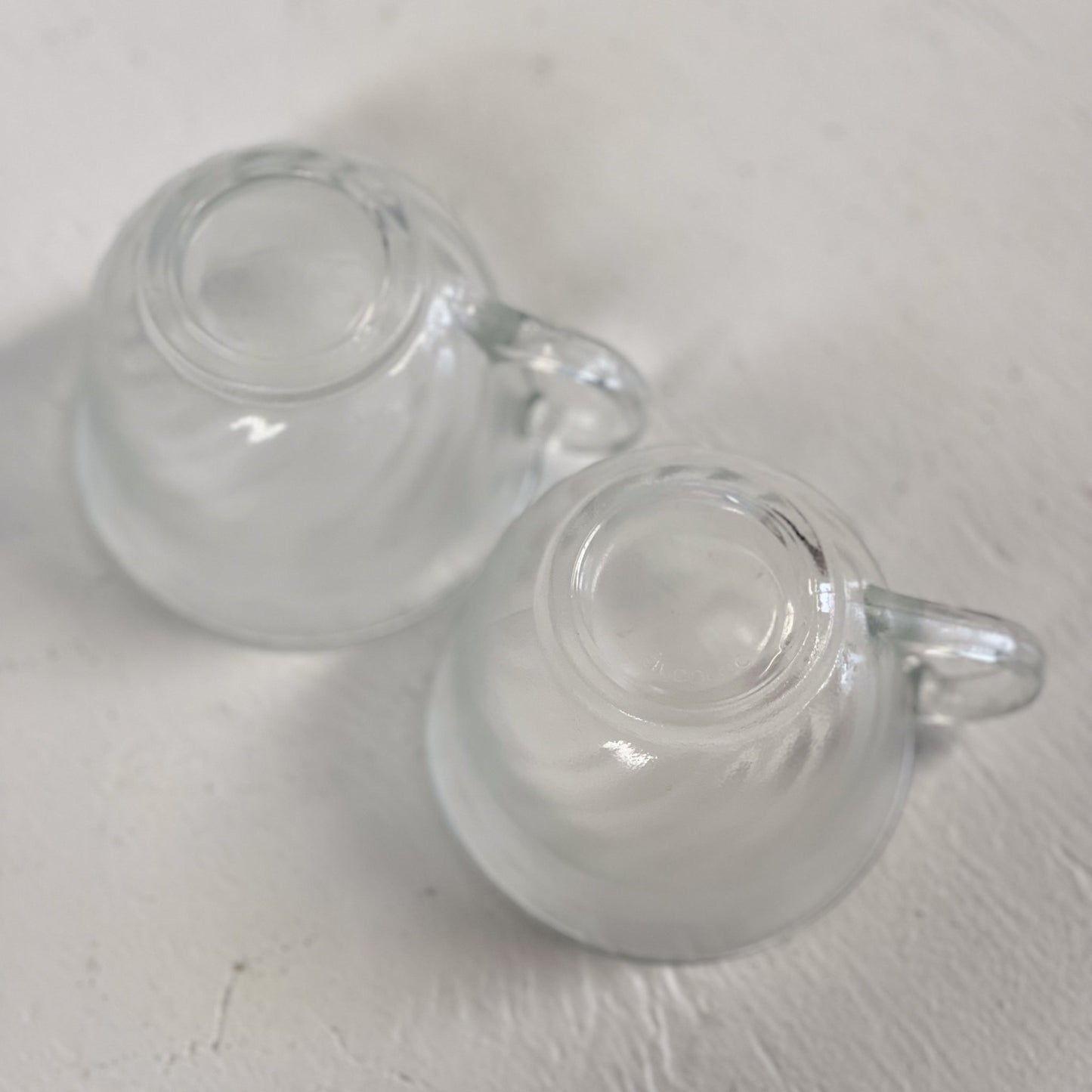 Swirl Frosted Glass Cup by Arcoroc-Arc International-Tea Cup-Stockton Farm