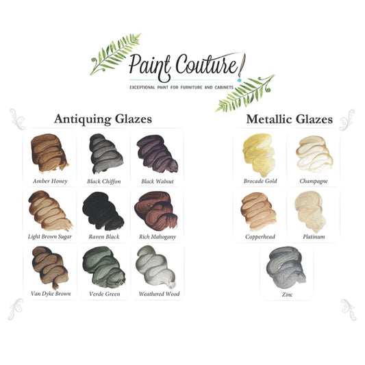Paint Couture Antiquing & Metallic Glaze Use Instructions