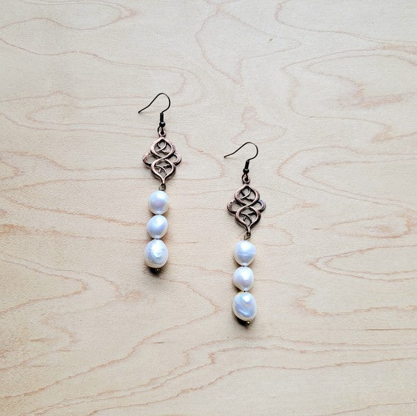 Genuine Freshwater Pearl Earrings