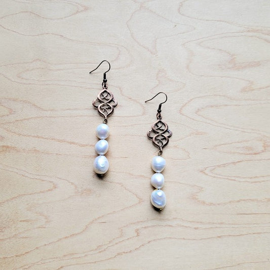 Genuine Freshwater Pearl Earrings