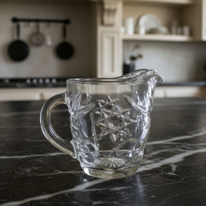 1960s Anchor Hocking Star of David Creamer