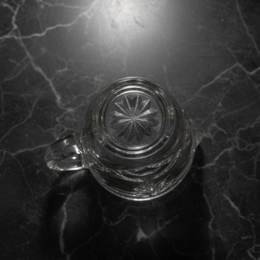 1960s Anchor Hocking Star of David Creamer