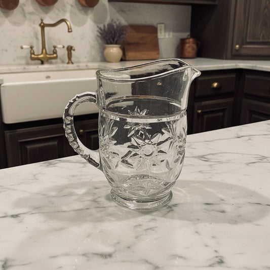 1960s Anchor Hocking Star of David Pitcher | EAPC Prescut Glass