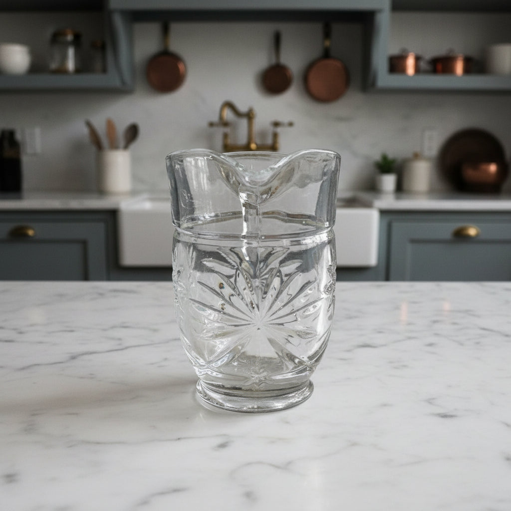 1960s Anchor Hocking Star of David Pitcher | EAPC Prescut Glass