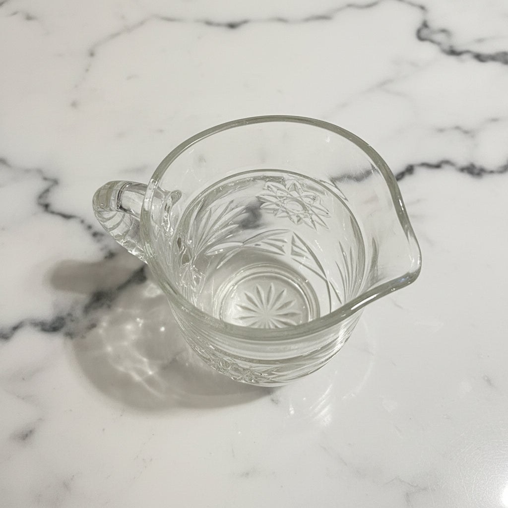 1960s Anchor Hocking Star of David Pitcher | EAPC Prescut Glass