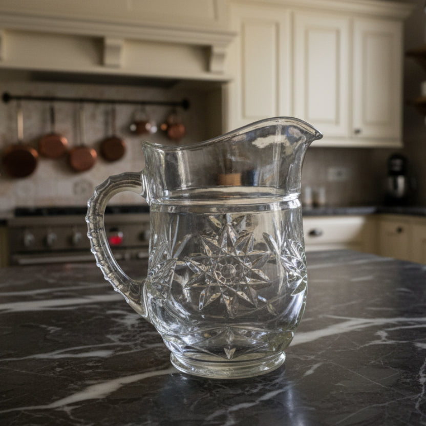 1960s Anchor Hocking Star of David Pitcher