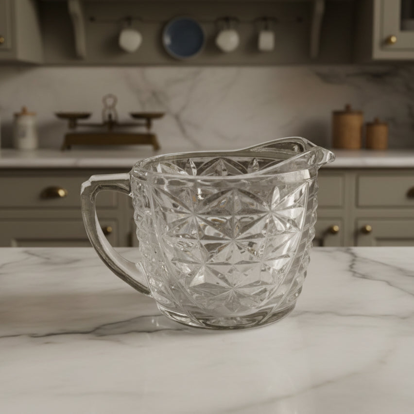 1960s Anchor Hocking Stars & Bars Creamer