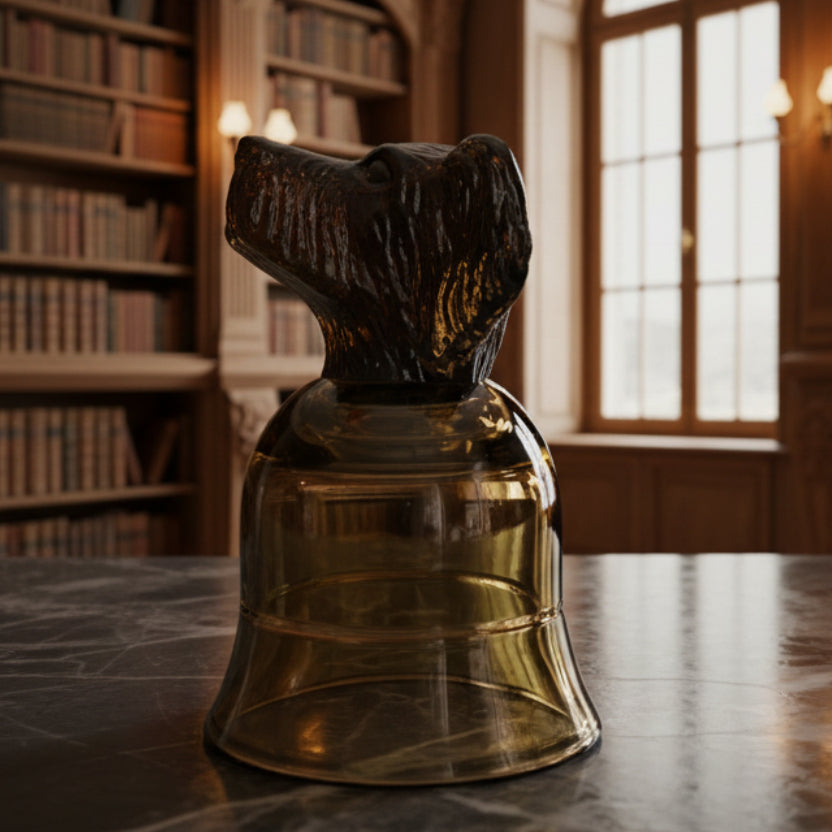 1980s Avon Chesapeake Dog Head Candle Holder