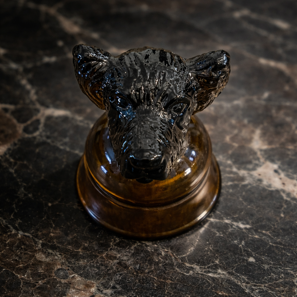 1980s Avon Chesapeake Dog Head Candle Holder