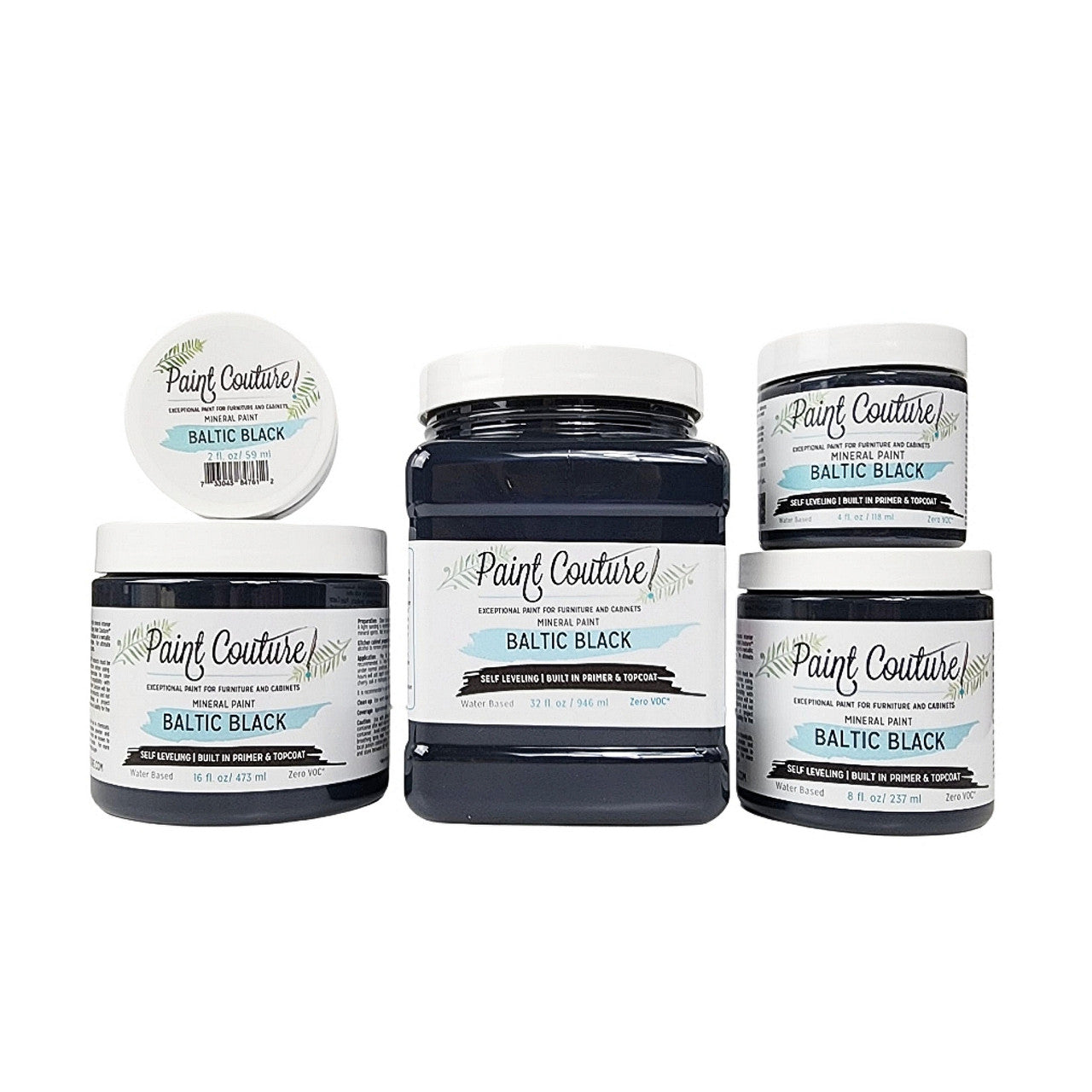 Baltic Black Acrylic Mineral Paint - Paint Couture