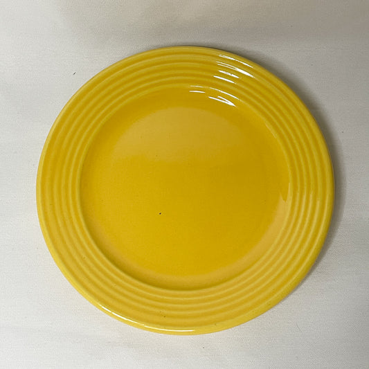 Bauer Pottery Monterey Bright Yellow Bread Plate | 1936-1945