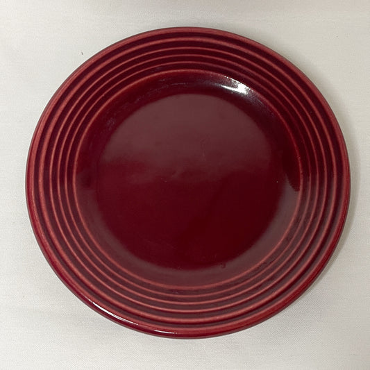 Bauer Pottery Monterey Burgundy Bread Plate | 1936-1945