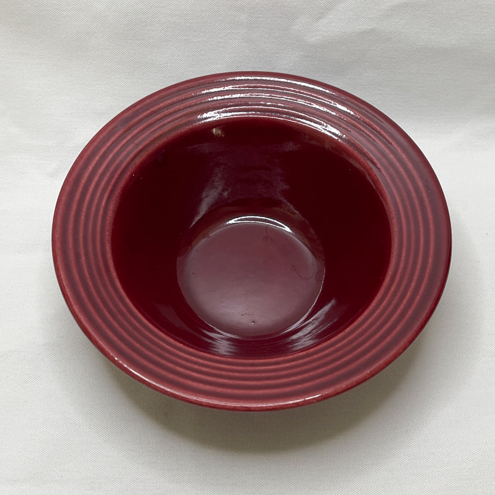 Bauer Pottery Monterey Burgundy Dessert Bowl | 1936-1945