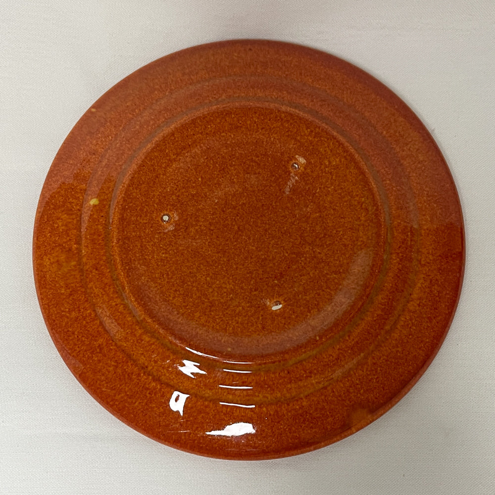 Bauer Pottery Monterey Red-Brown Bread Plate | 1936-1945