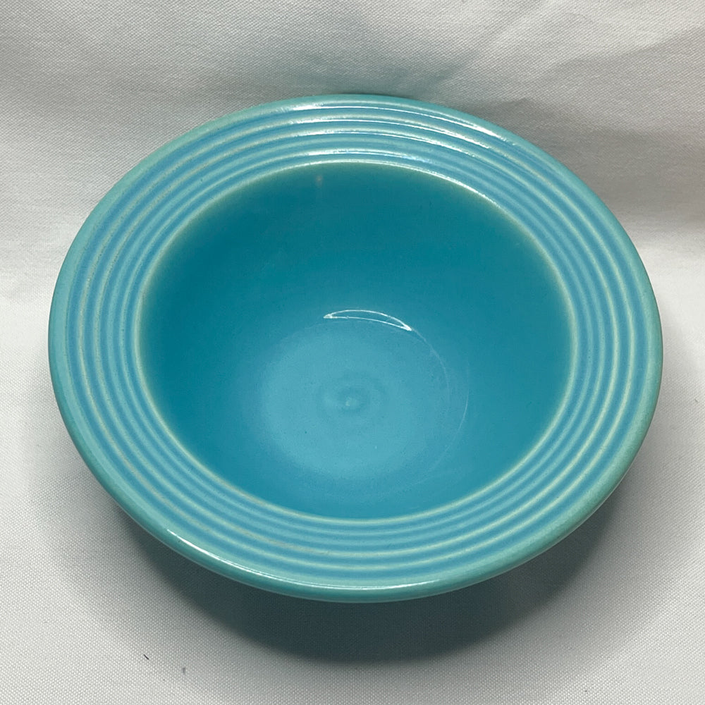 Bauer Pottery Monterey Turquoise Dessert Bowl | 1936-1945