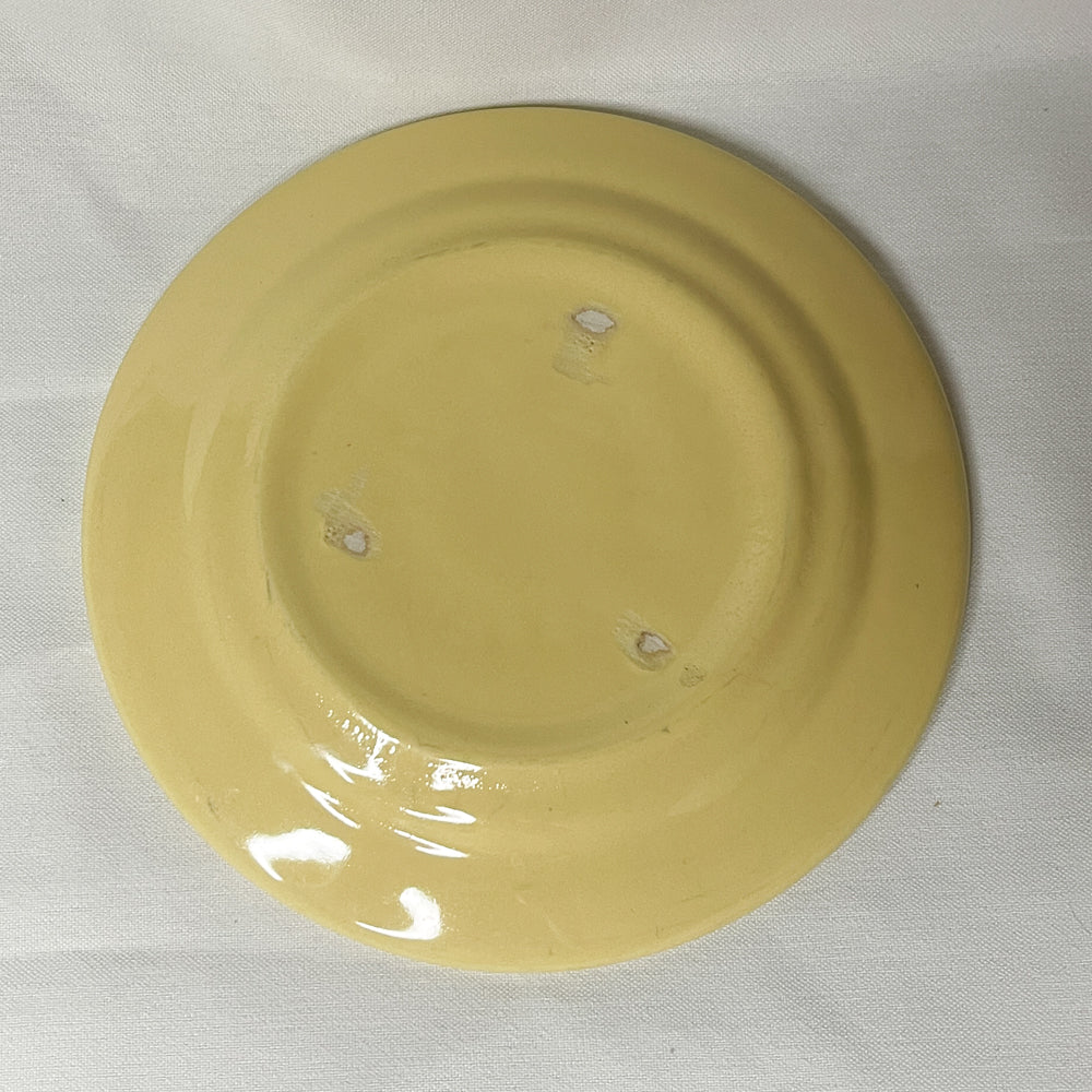 Bauer Pottery Monterey Yellow Bread Plate | 1936-1945