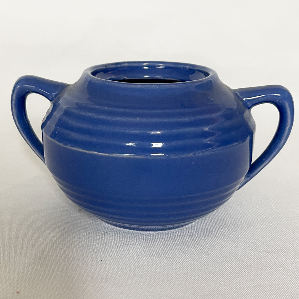 Bauer Pottery Monterey Cobalt Blue Open Sugar Bowl | 1936-1945