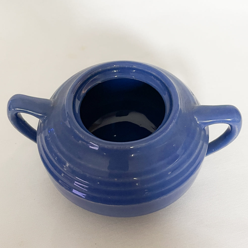 Bauer Pottery Monterey Cobalt Blue Open Sugar Bowl | 1936-1945